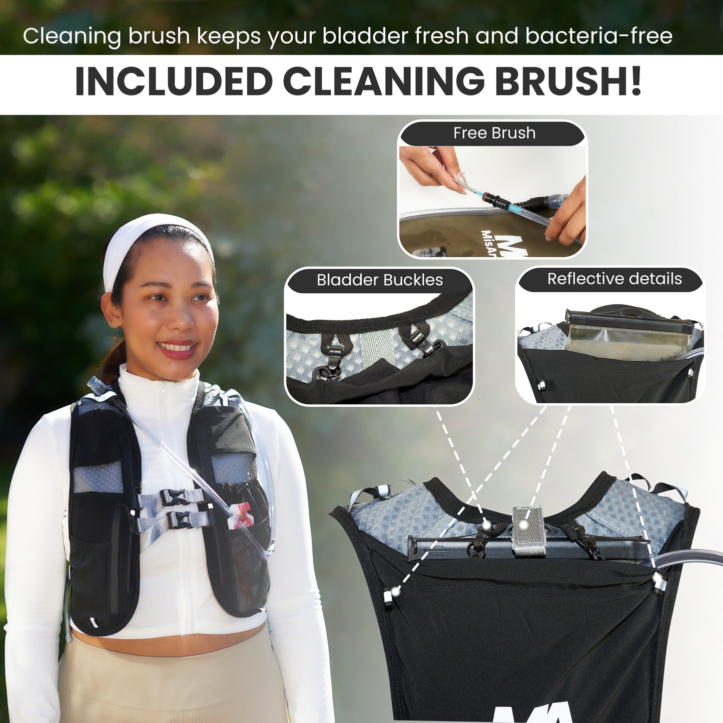 MisAryum Running Hydration Vest – Ultralight & Breathable